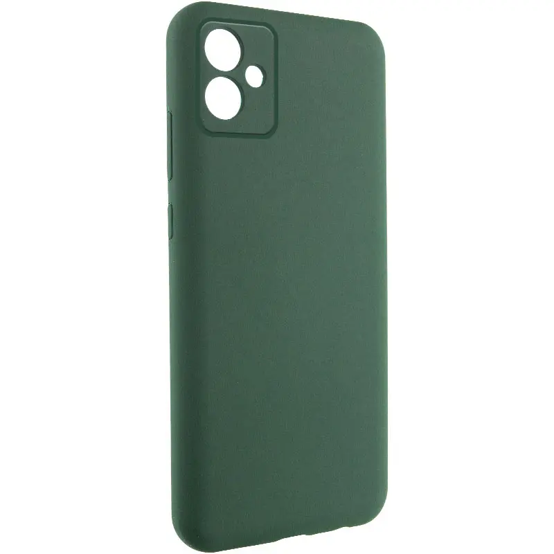 Etui TPU GETMAN Liquid Silk Full Camera do Samsung Galaxy A06, Zielony / Dark green 1, TPU
