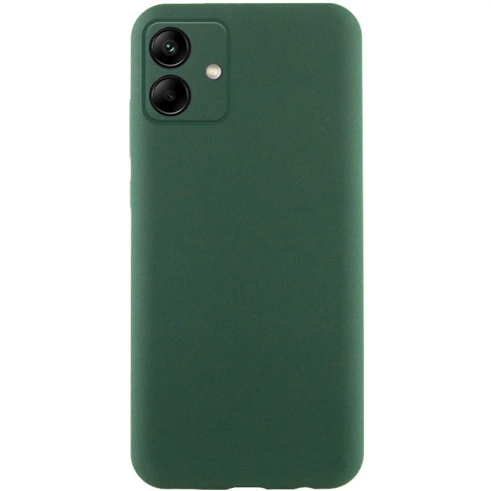 Etui TPU GETMAN Liquid Silk Full Camera do Samsung Galaxy A06, Zielony / Dark green, TPU