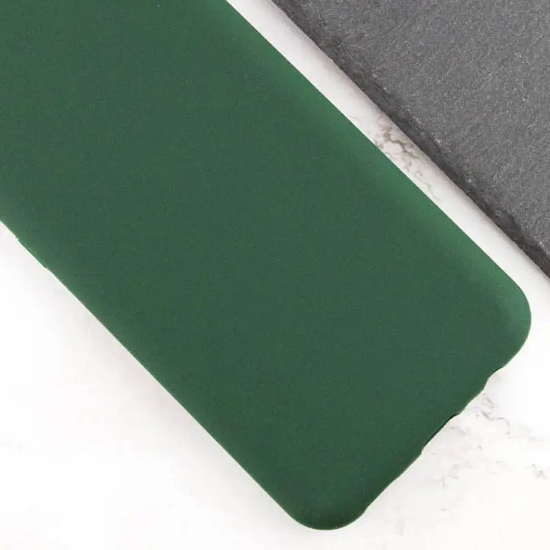 Etui TPU GETMAN Liquid Silk Full Camera do Samsung Galaxy A06, Zielony / Dark green 2, TPU