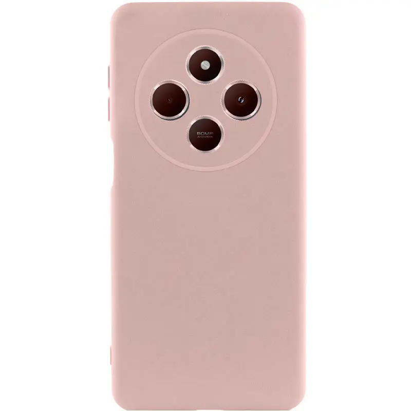 Etui TPU GETMAN Liquid Silk Full Camera do Xiaomi Redmi 14C / Poco C75, Różowy / Pink Sand, TPU