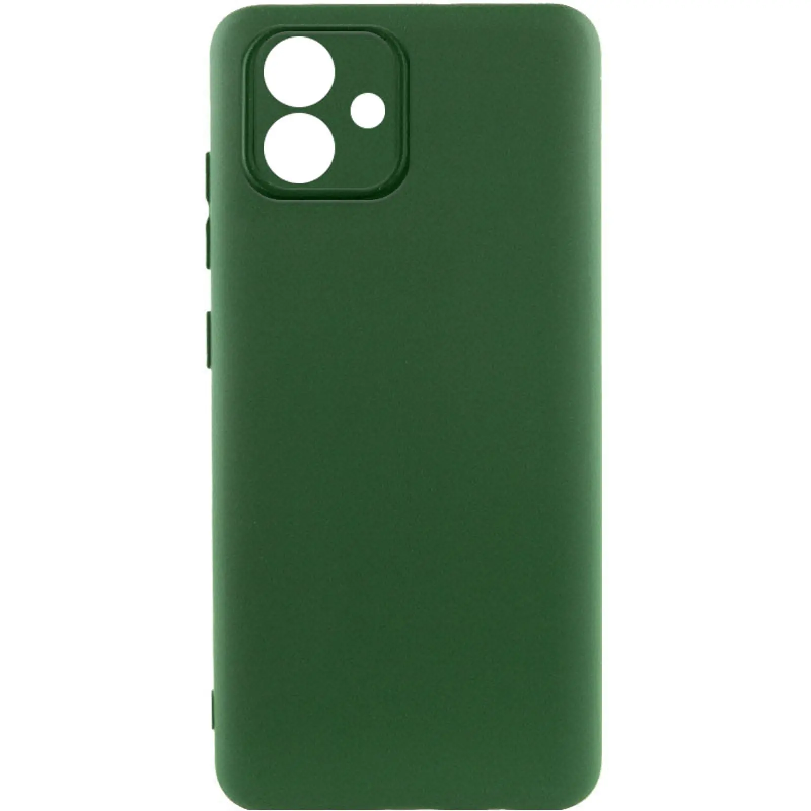 Etui TPU GETMAN Liquid Silk Full Camera do Samsung Galaxy A07, Zielony / Dark green, TPU