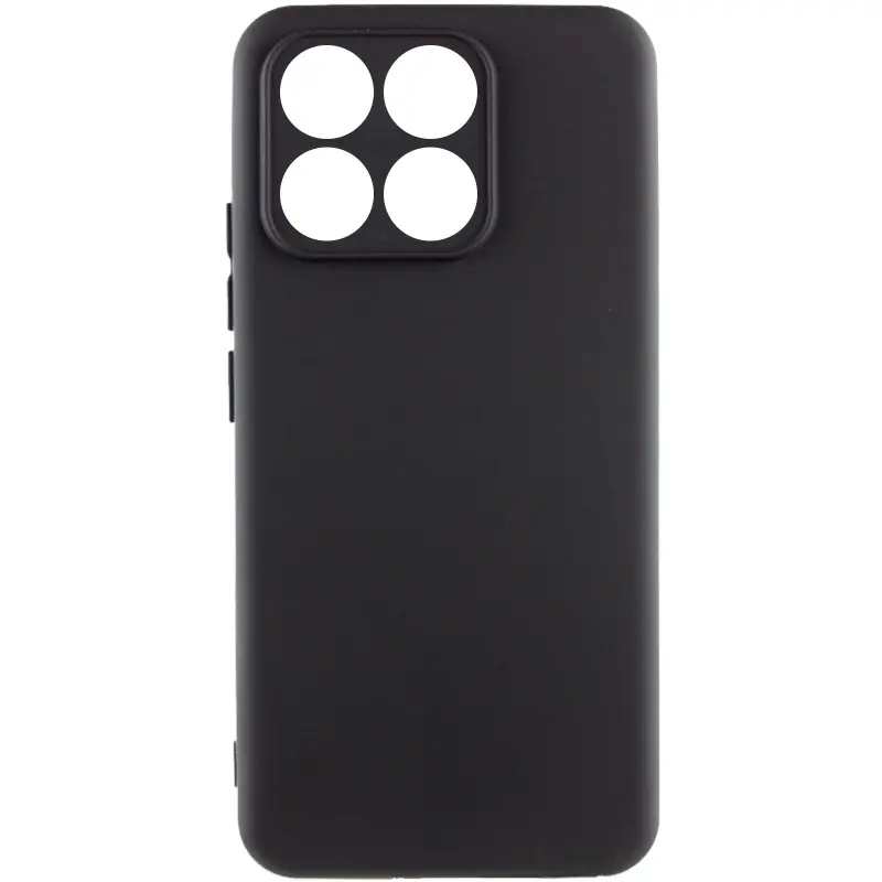 Case TPU GETMAN Liquid Silk Full Camera for Motorola Moto G56 5G, Black, TPU