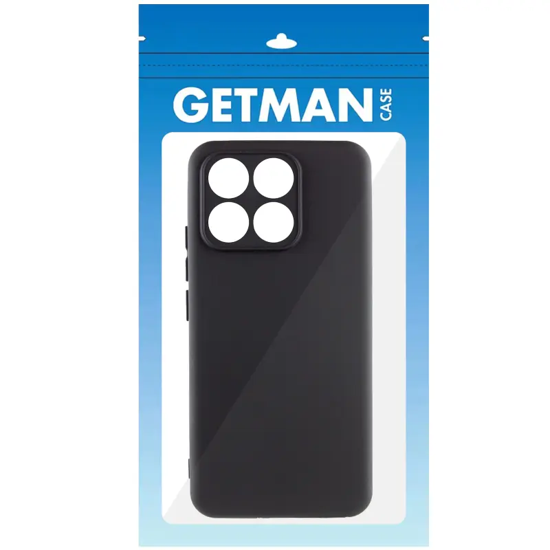 Case TPU GETMAN Liquid Silk Full Camera for Motorola Moto G56 5G, Black 2, TPU