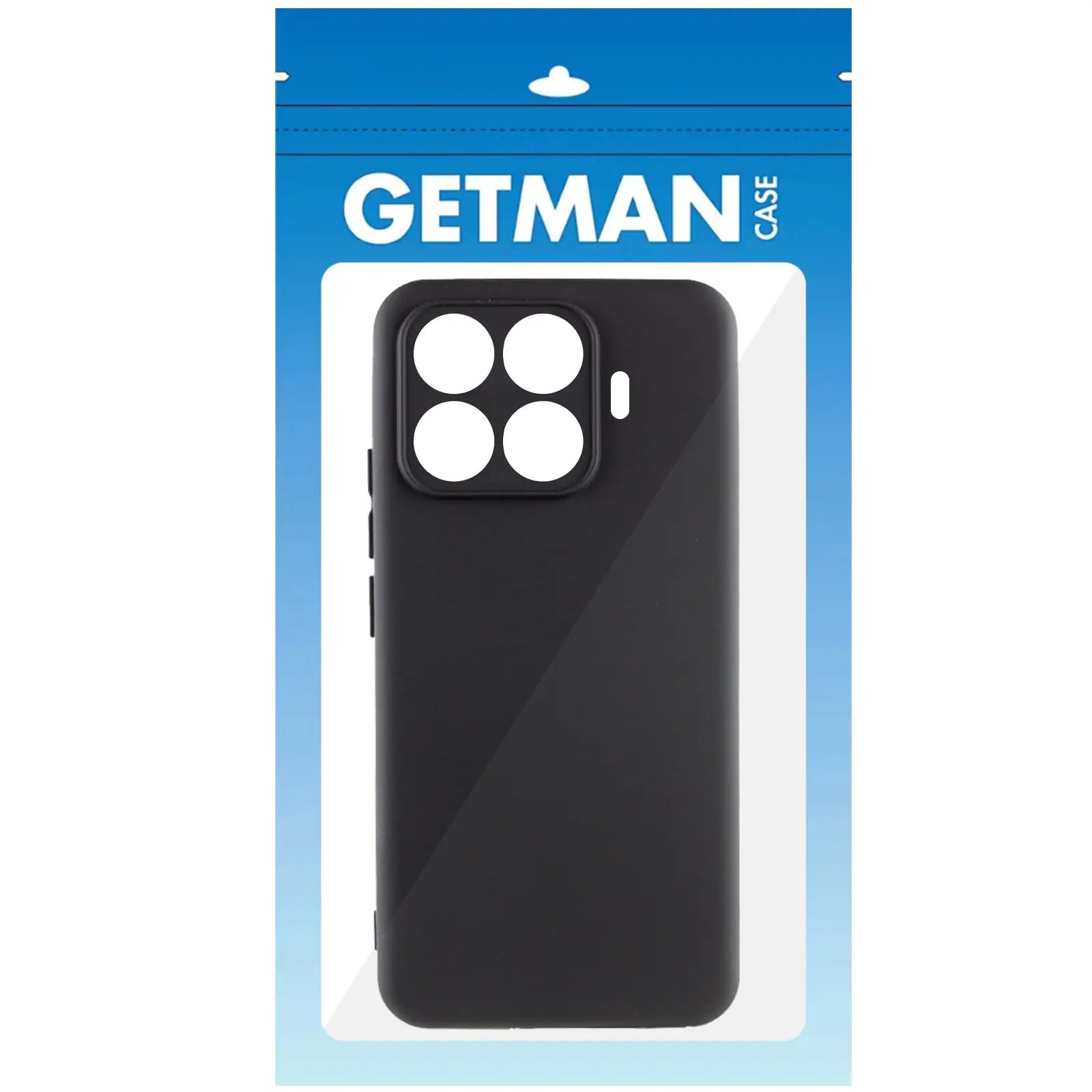 Etui TPU GETMAN Liquid Silk Full Camera do Xiaomi 15T Pro, Czarny / Black 2, TPU