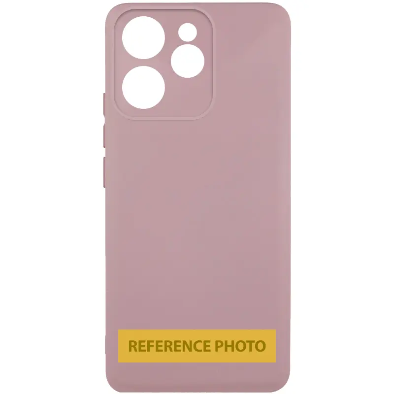 Case TPU GETMAN Liquid Silk Full Camera for Realme 14 / 14T, Pink / Pink Sand, TPU
