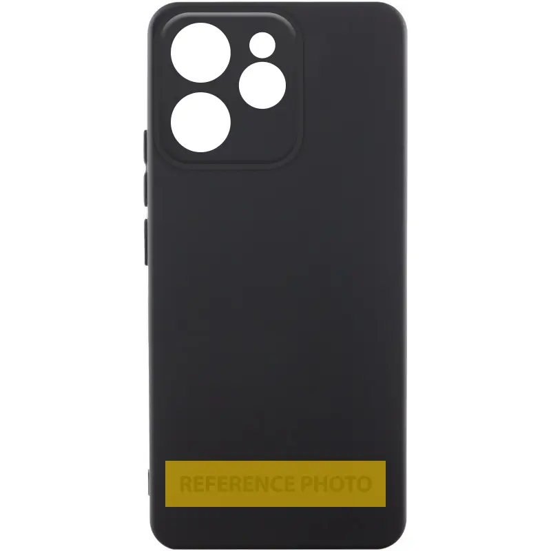 Case TPU GETMAN Liquid Silk Full Camera for Realme 14 / 14T, Black, TPU