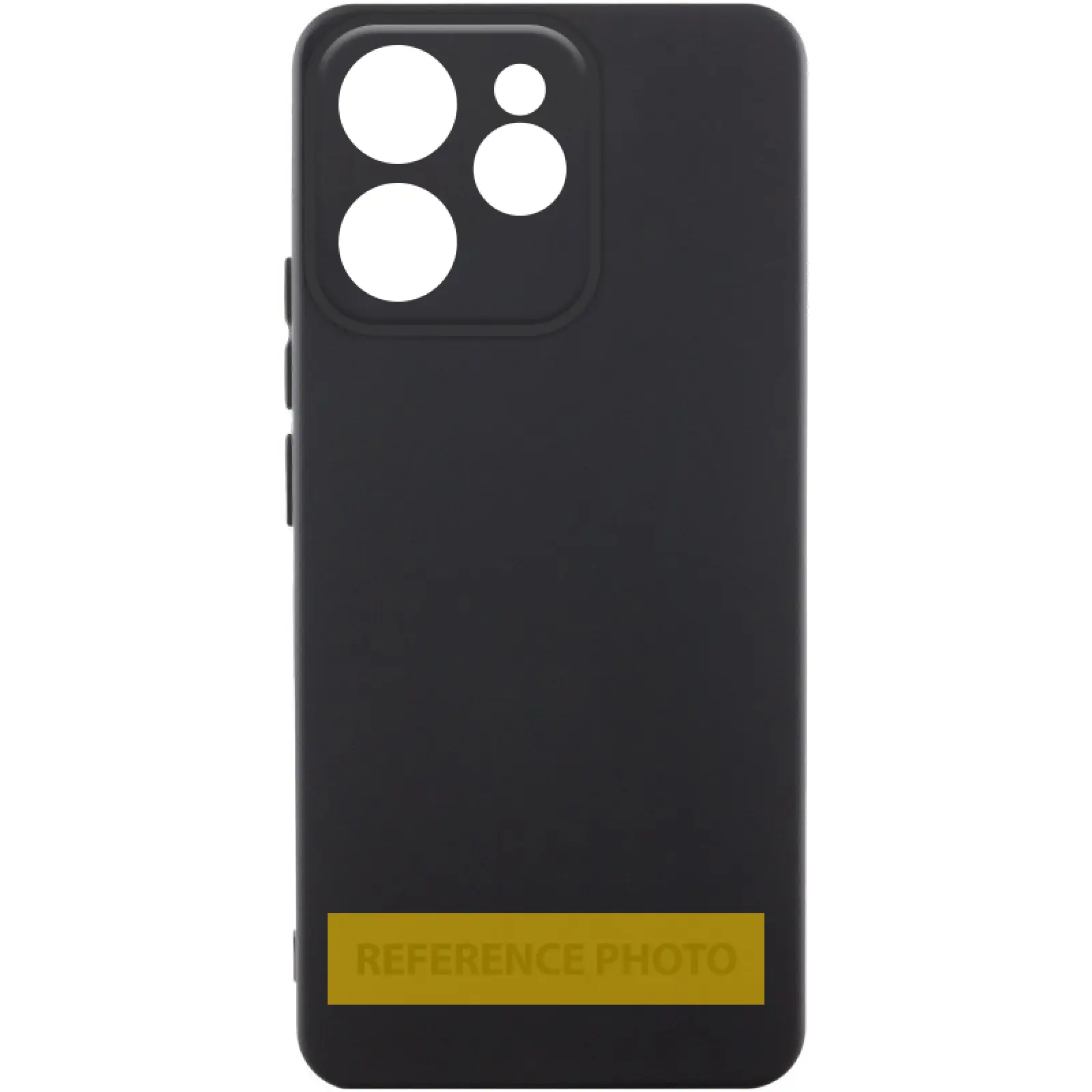 Case TPU GETMAN Liquid Silk Full Camera for Realme 14 / 14T, Black, TPU