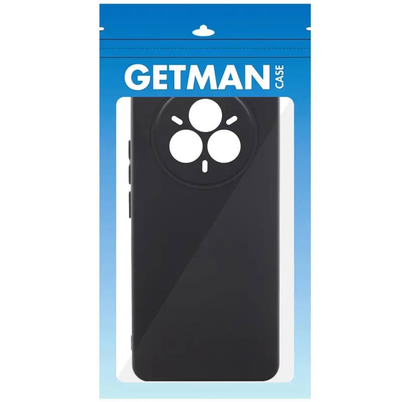 Etui TPU GETMAN Liquid Silk Full Camera do Realme 14 Pro, Czarny / Black 1, TPU