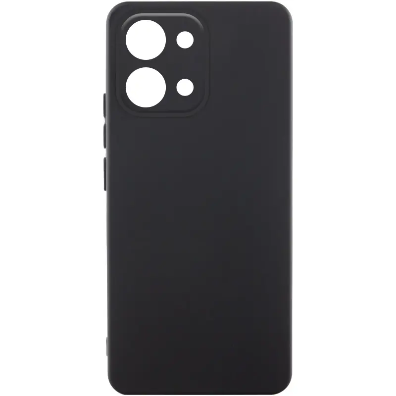 Etui TPU GETMAN Liquid Silk Full Camera do Oppo A6 Pro 4G/5G, Czarny / Black, TPU