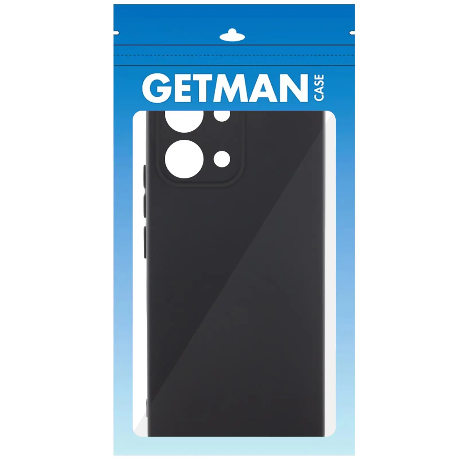 Etui TPU GETMAN Liquid Silk Full Camera do Oppo A6 Pro 4G/5G, Czarny / Black 1, TPU