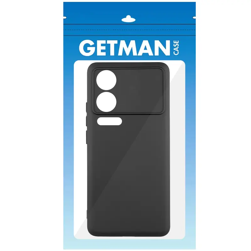 Etui TPU GETMAN Liquid Silk Full Camera do Xiaomi 17 Pro Max, Czarny / Black 1, TPU