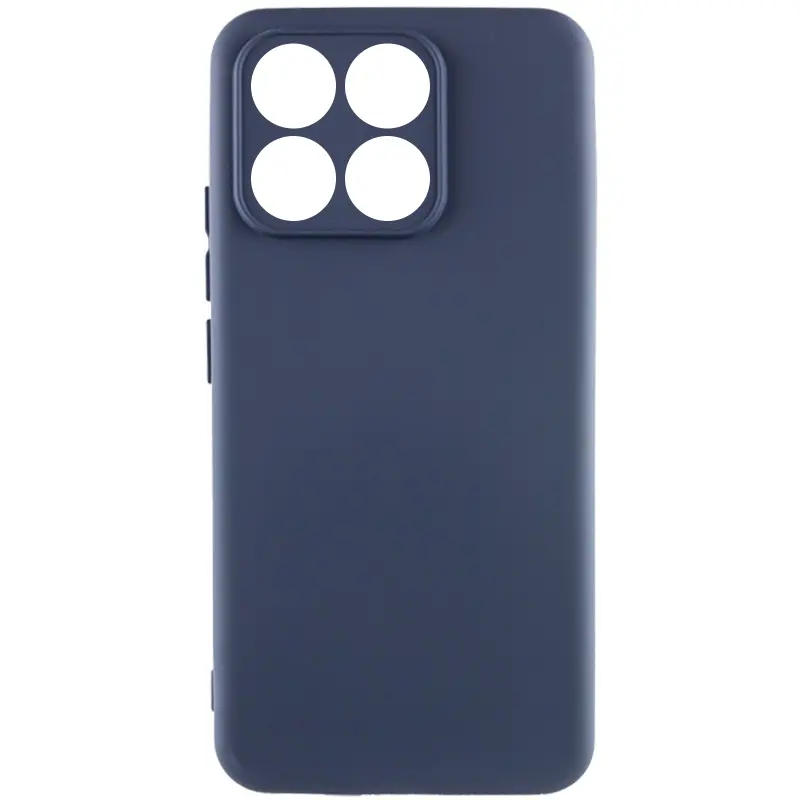 Case TPU GETMAN Liquid Silk Full Camera for Motorola Edge 70, Blue / Midnight Blue, TPU