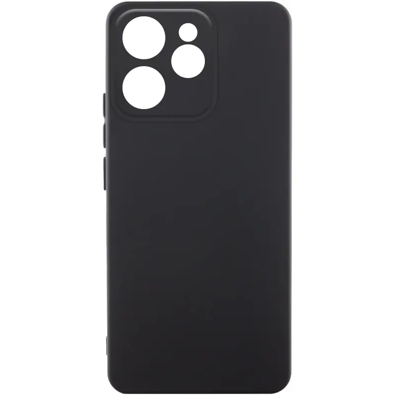 Etui TPU GETMAN Liquid Silk Full Camera do Oppo Reno 15F / 15 FS, Czarny / Black, TPU