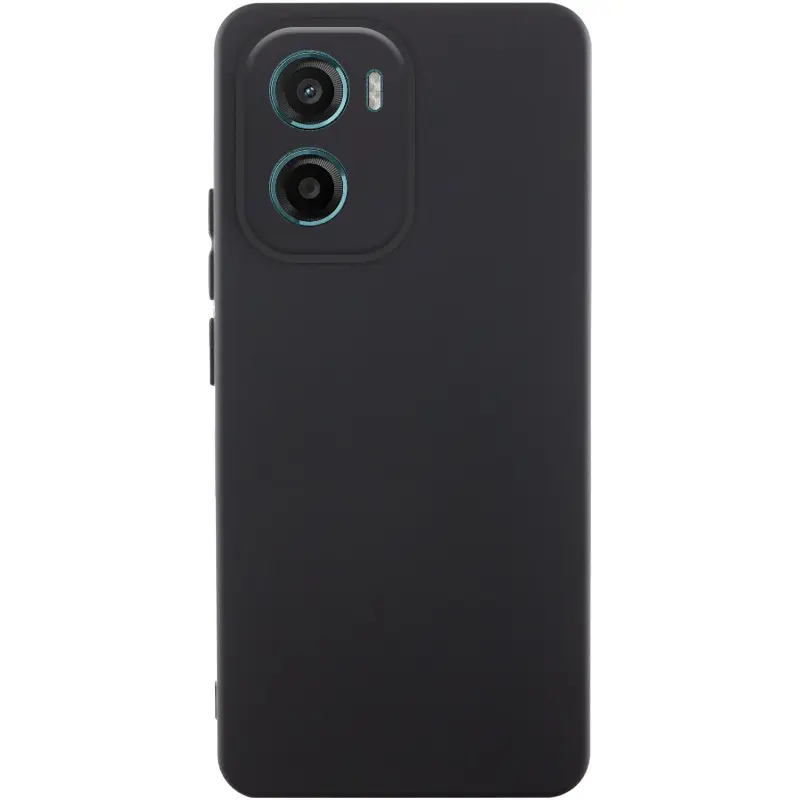 Case TPU GETMAN Liquid Silk Full Camera for Motorola Moto E15, Black, TPU