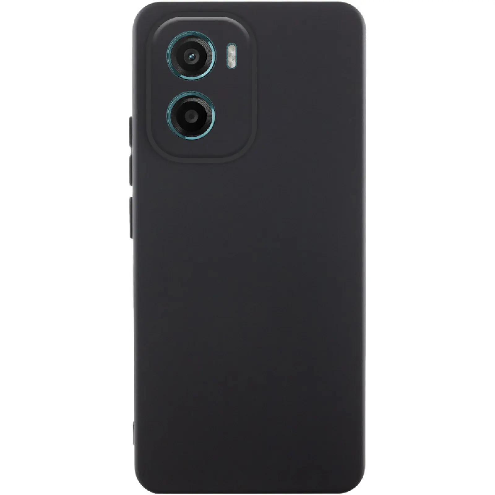 Case TPU GETMAN Liquid Silk Full Camera for Motorola Moto E15, Black, TPU