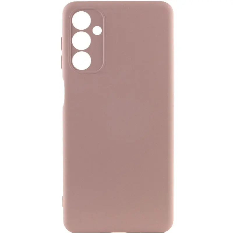 Case TPU GETMAN Liquid Silk Full Camera for Samsung Galaxy A27, Pink / Pink Sand, TPU