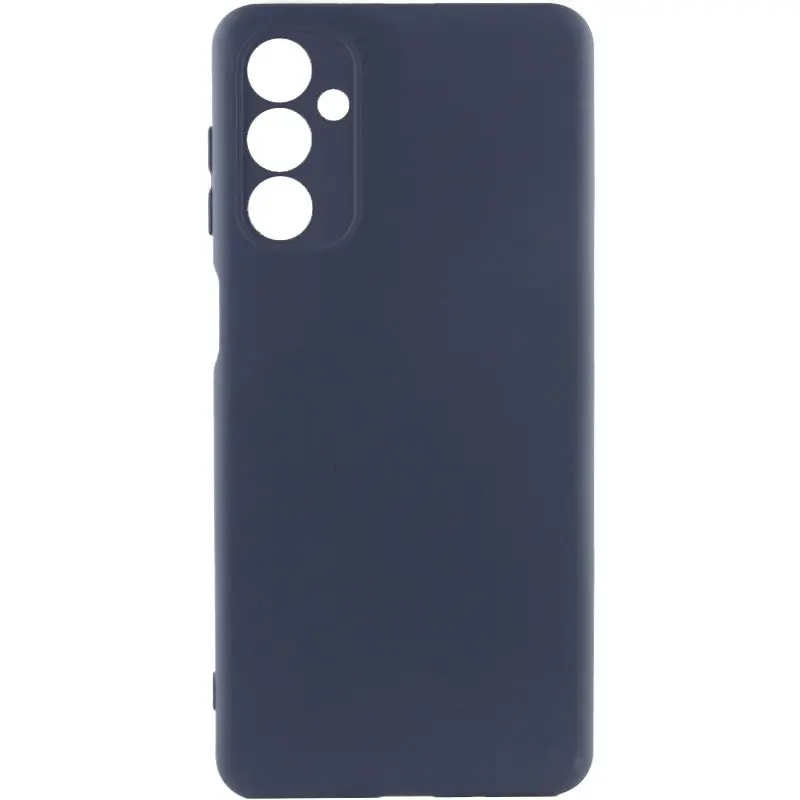 Case TPU GETMAN Liquid Silk Full Camera for Samsung Galaxy A27, Blue / Midnight Blue, TPU