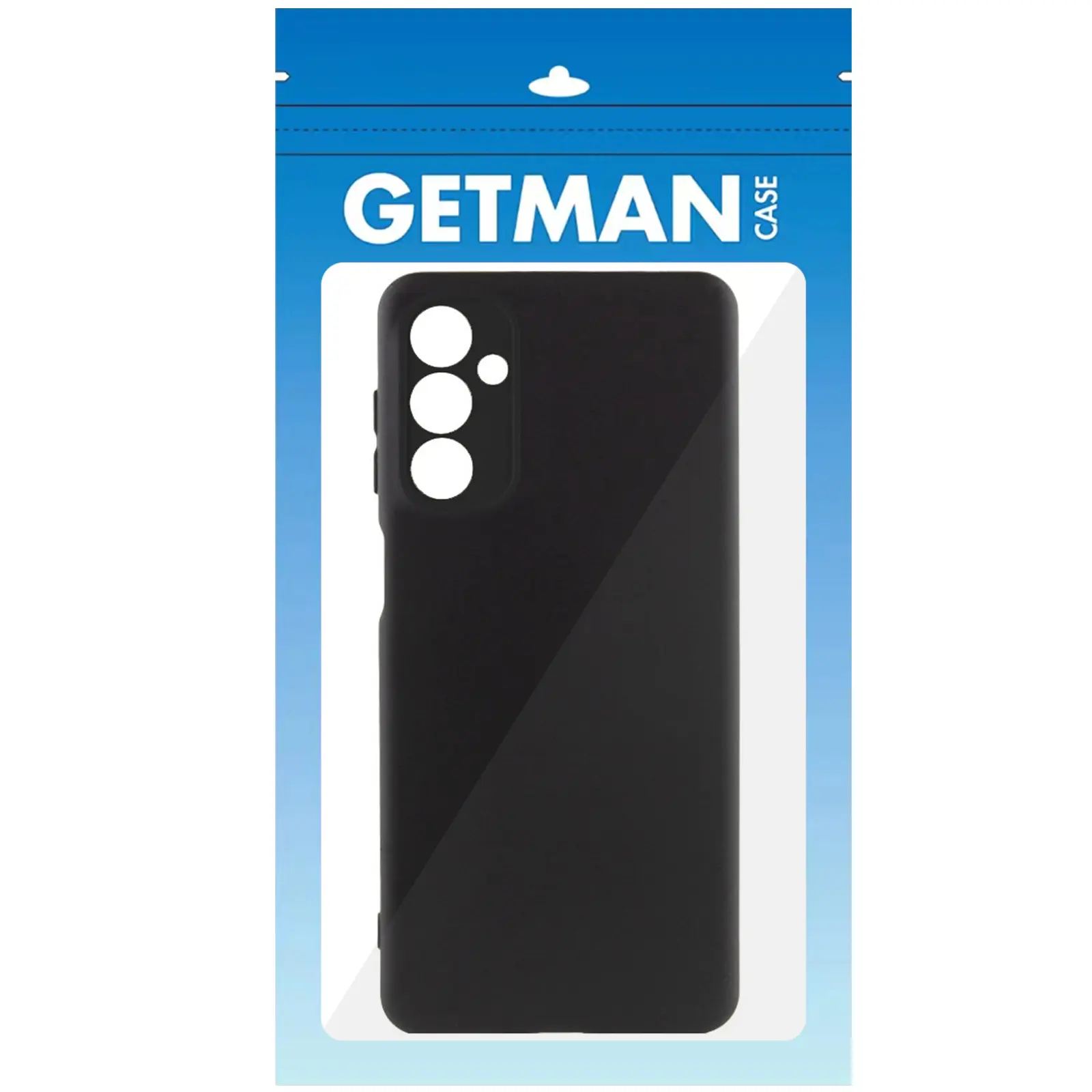 Case TPU GETMAN Liquid Silk Full Camera for Samsung Galaxy A27, Black 2, TPU