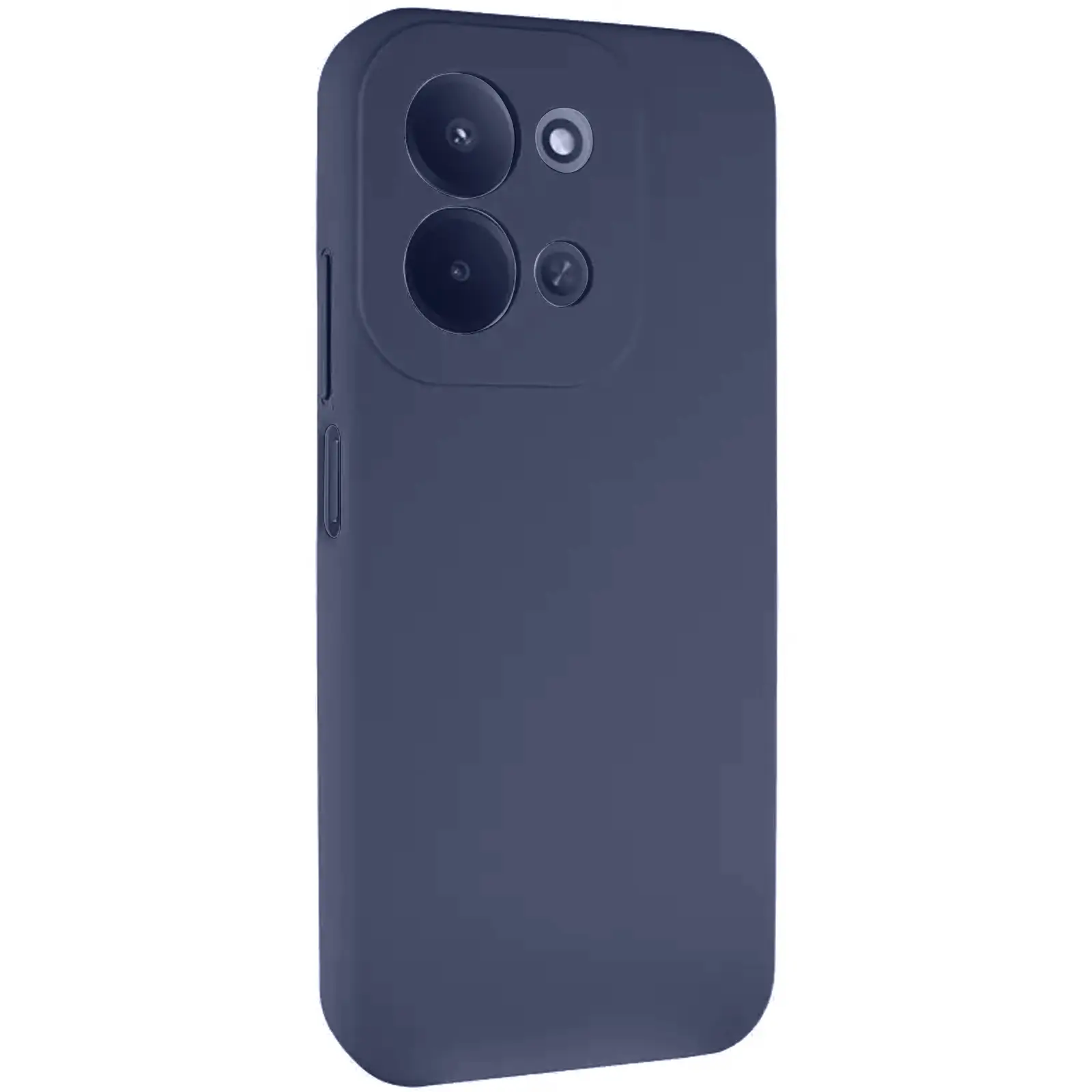 Etui TPU GETMAN Liquid Silk Full Camera do Xiaomi Redmi 17, Niebieski / Midnight Blue, TPU