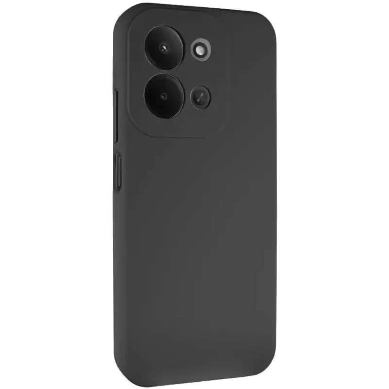 Etui TPU GETMAN Liquid Silk Full Camera do Xiaomi Redmi 17, Czarny / Black, TPU