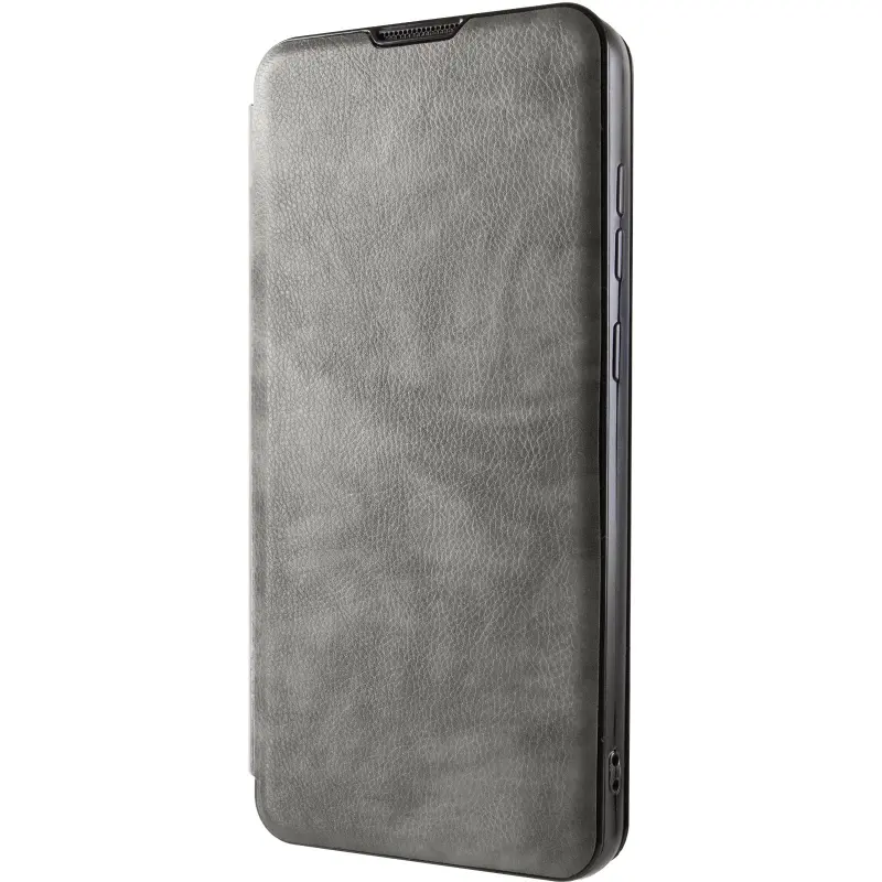 Skórzane etui książka Belora do Samsung Galaxy A12, Gray 2, Sztuczna skóra