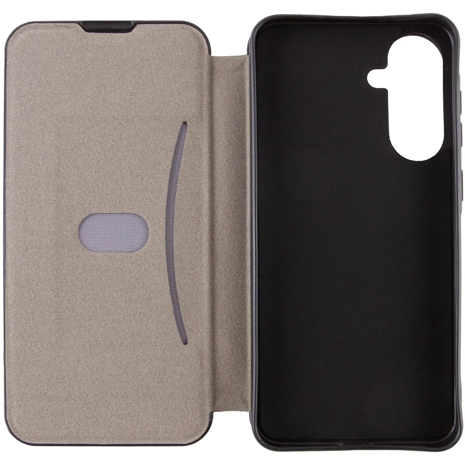 Skórzane etui książka Belora do Samsung Galaxy A35, Gray 4, Sztuczna skóra