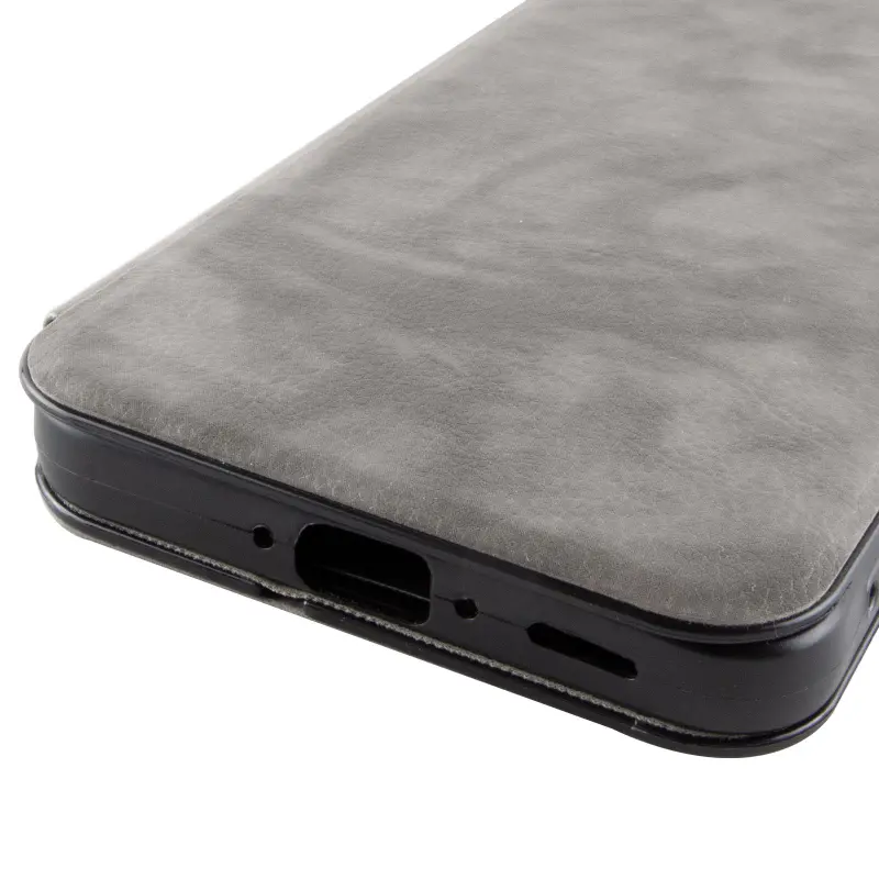 Skórzane etui książka Belora do Samsung Galaxy A35, Gray 5, Sztuczna skóra