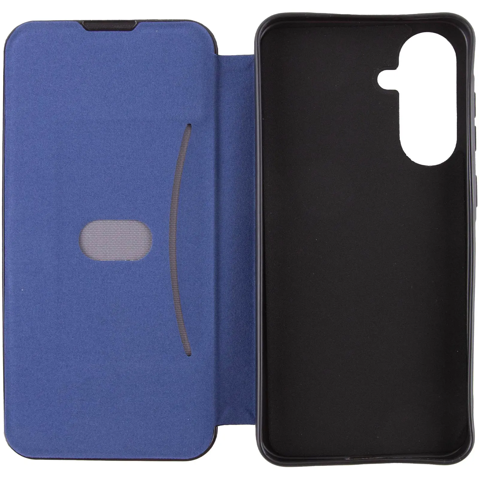 Skórzane etui książka Belora do Samsung Galaxy A35, Midnight Blue 4, Sztuczna skóra