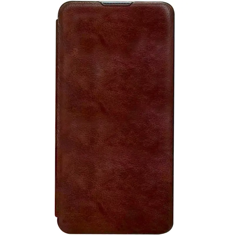 Skórzane etui książka Belora do Samsung Galaxy A35, Marsala, Sztuczna skóra