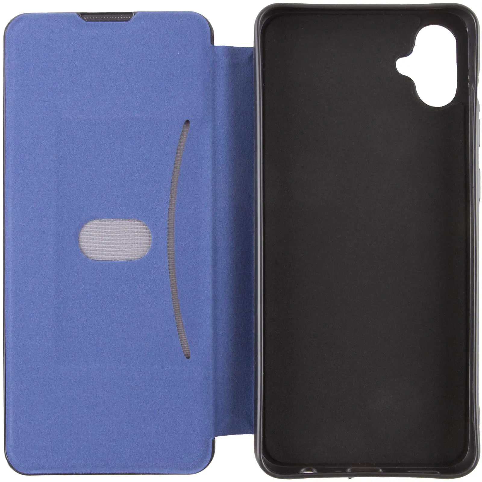 Skórzane etui książka Belora do Samsung Galaxy A08 / A07 4G / A06, Midnight Blue 4, Sztuczna skóra
