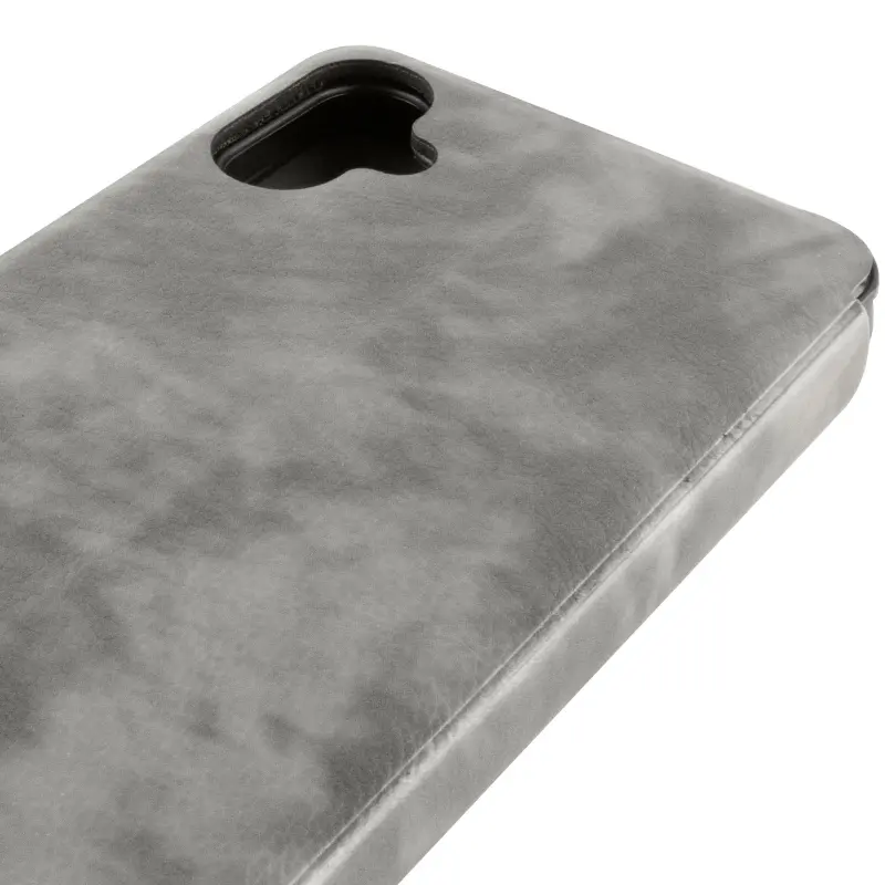 Skórzane etui książka Belora do Samsung Galaxy A08 / A07 4G / A06, Gray 5, Sztuczna skóra