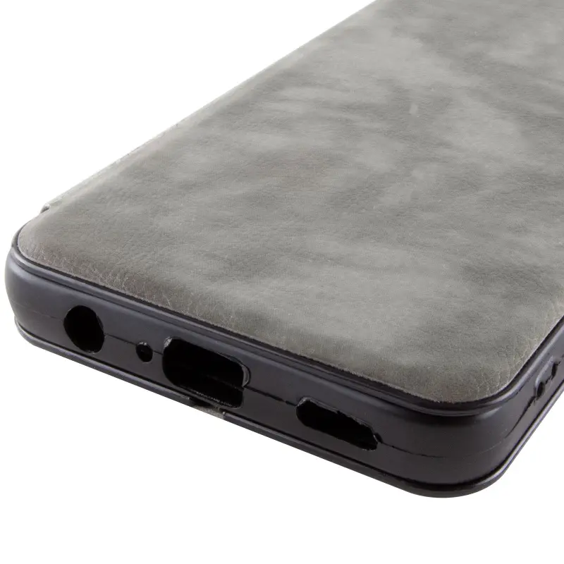 Skórzane etui książka Belora do Samsung Galaxy A08 / A07 4G / A06, Gray 6, Sztuczna skóra