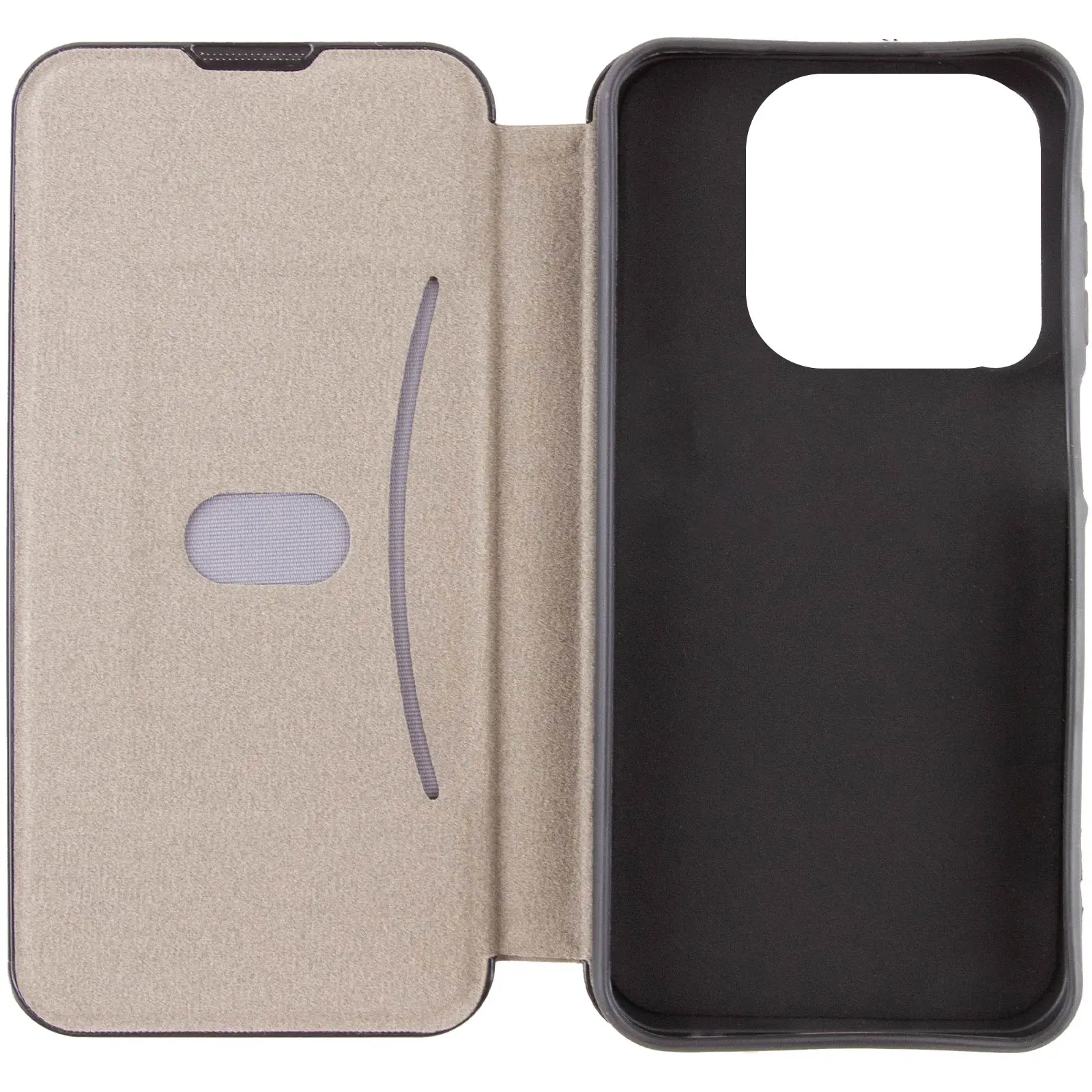 Skórzane etui książka Belora do Motorola Edge 60 Fusion, Gray 4, Sztuczna skóra