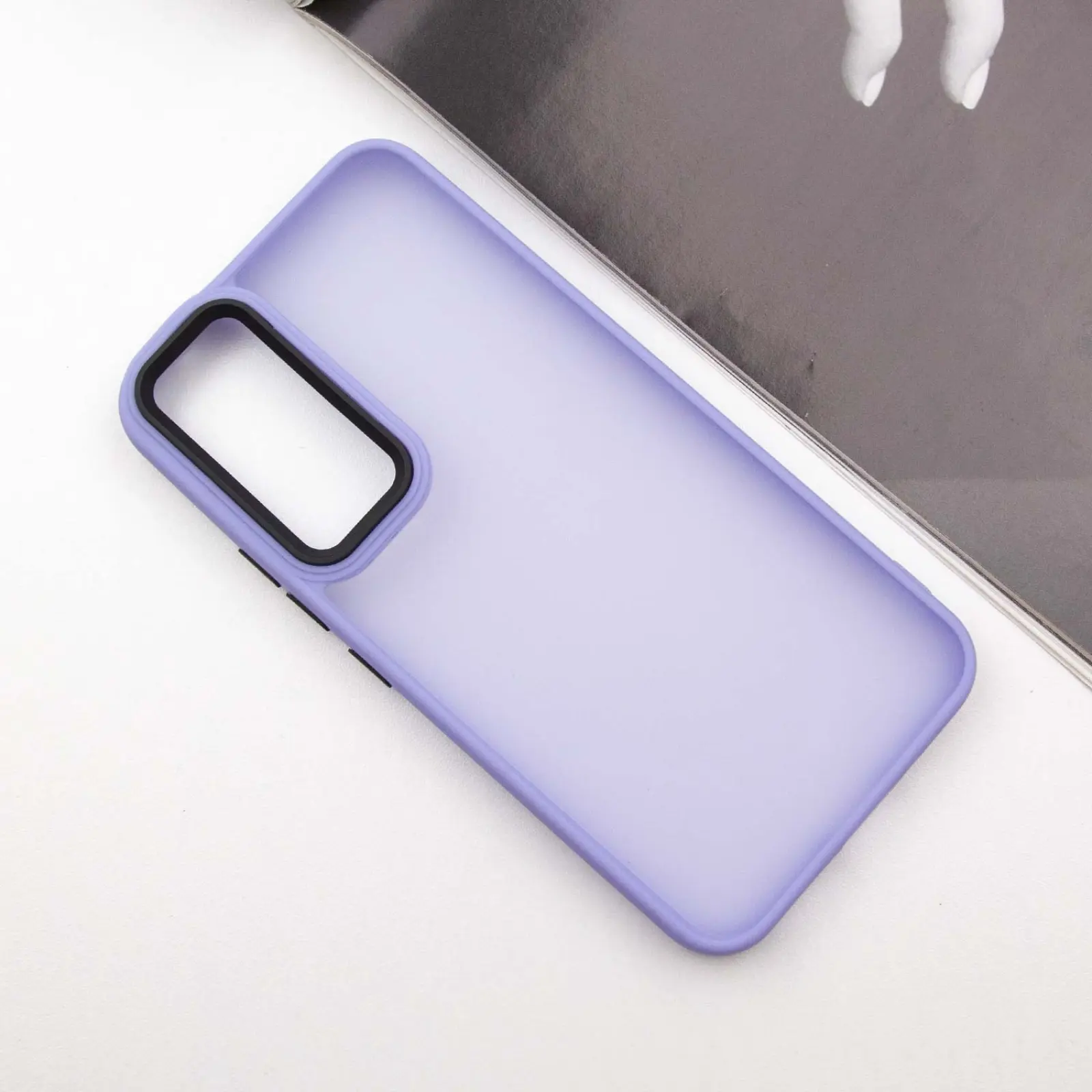 Etui TPU+PC Lyon Frosted do Samsung Galaxy A35, Purple 1, TPU+PC