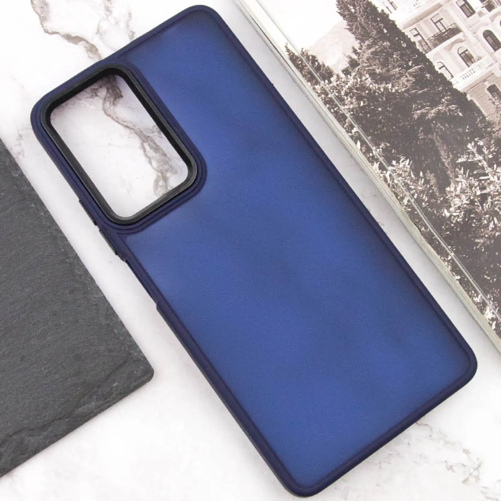 Etui TPU+PC Lyon Frosted do Xiaomi Redmi 13 4G / Poco M6 4G, Navy Blue 3, TPU+PC