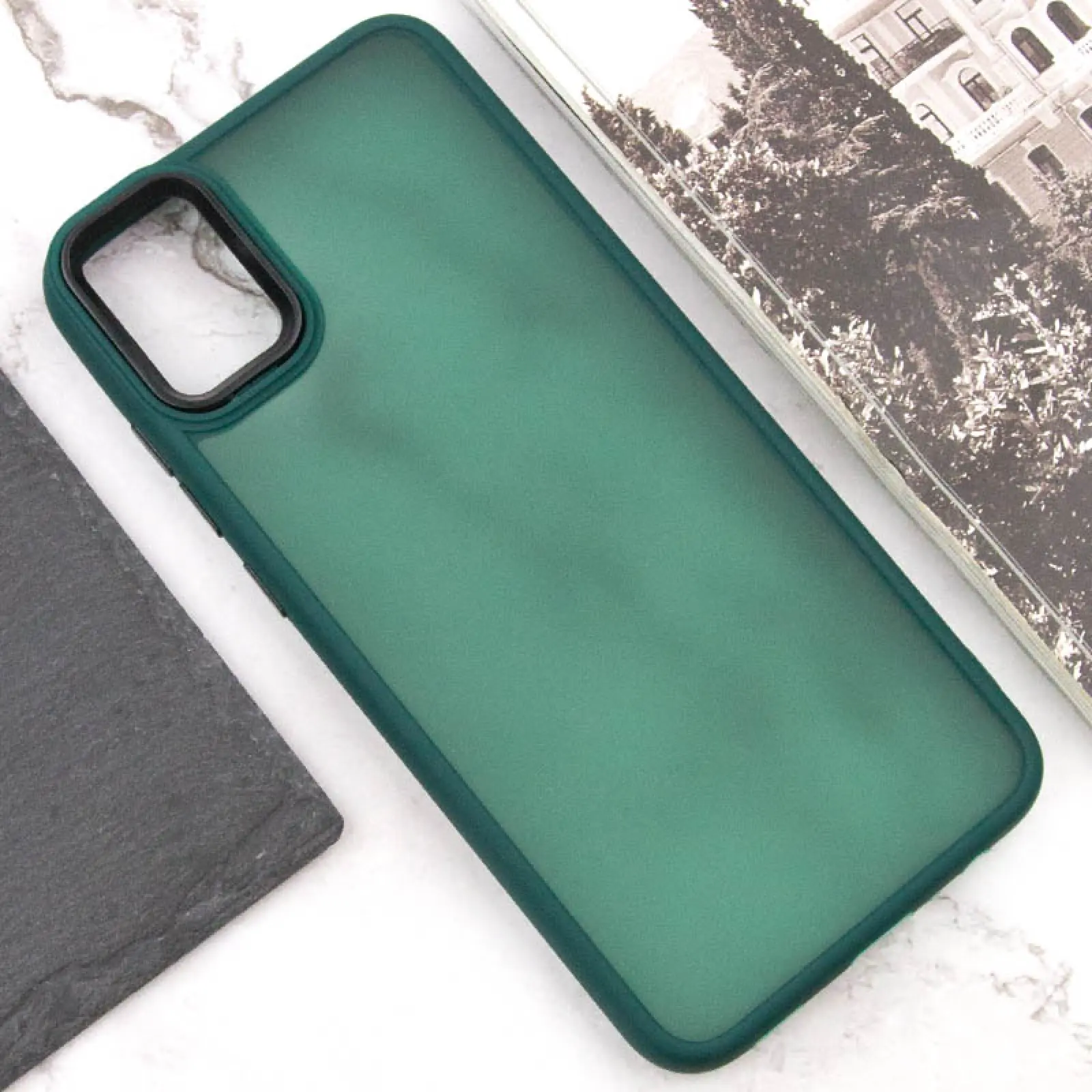 Etui TPU+PC Lyon Frosted do Samsung Galaxy A07, Green 3, TPU+PC