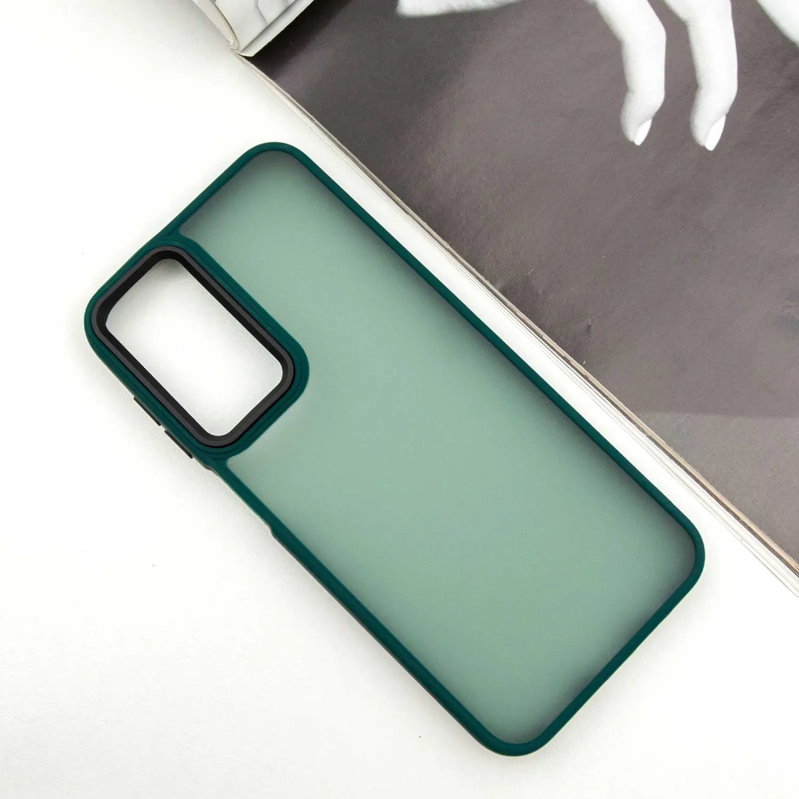 Etui TPU+PC Lyon Frosted do Samsung Galaxy A17 4G/5G, Green 1, TPU+PC