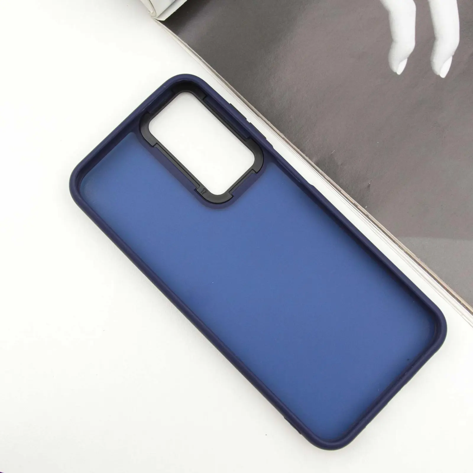 Etui TPU+PC Lyon Frosted do Samsung Galaxy A17 4G/5G, Navy Blue 2, TPU+PC