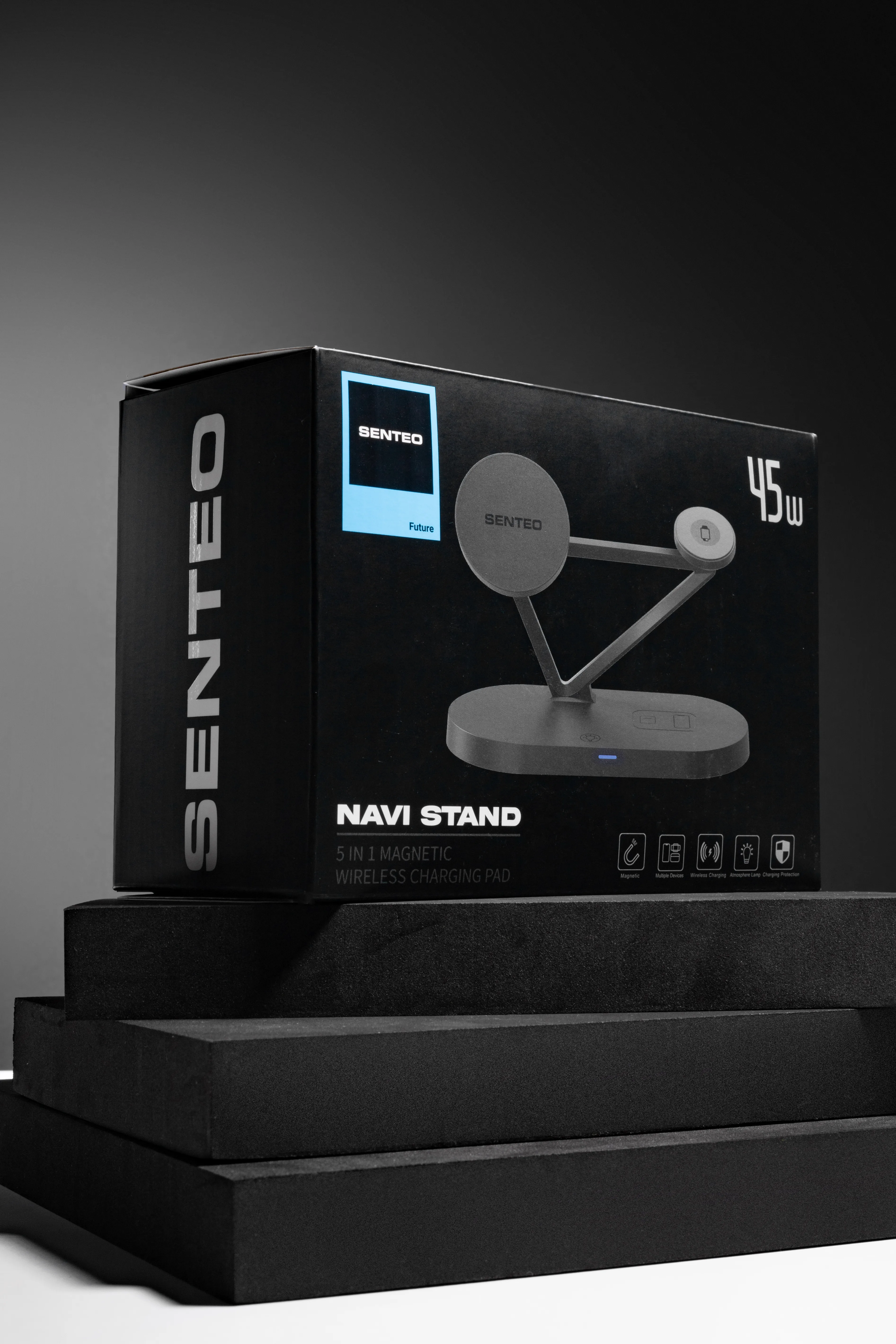 БЗУ Senteo D1 NAVI STAND 5 in 1 45W, купить оптом с доставкой